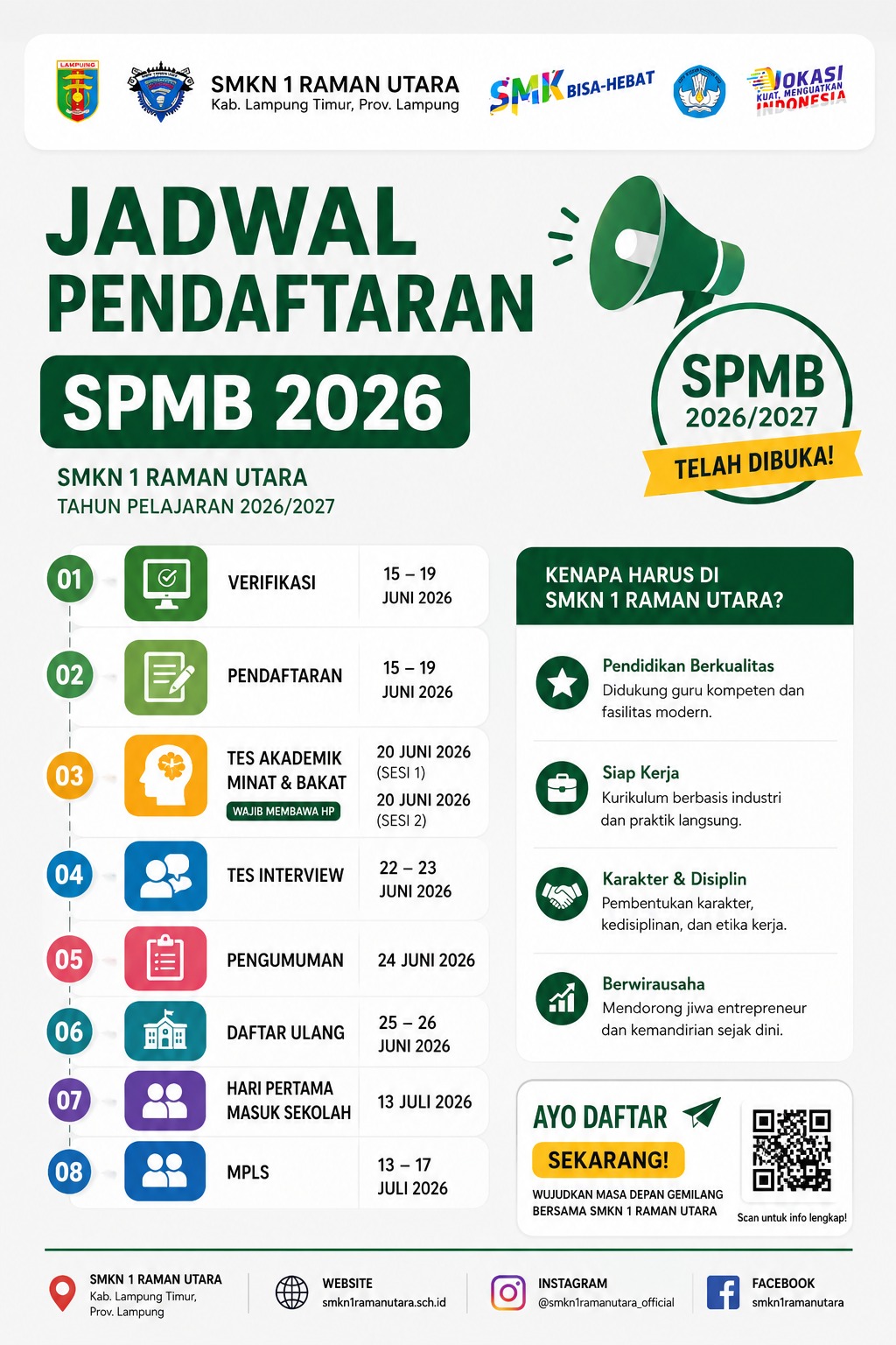 Jadwal Pendaftaran SPMB 2026